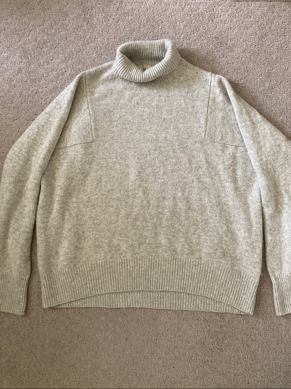 Athleta gray wool-cashmere Bedford sweater, Small.